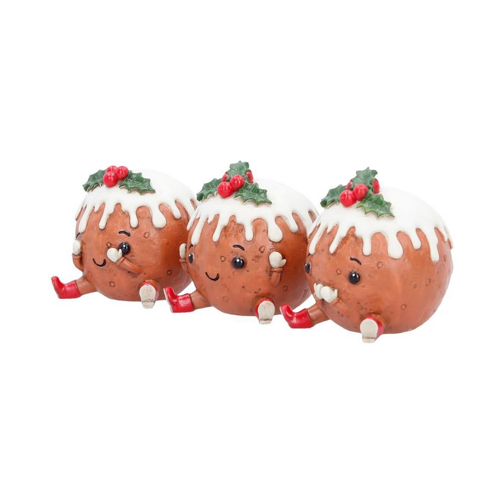 Three Wise Christmas Puddings 6cm B7517B26