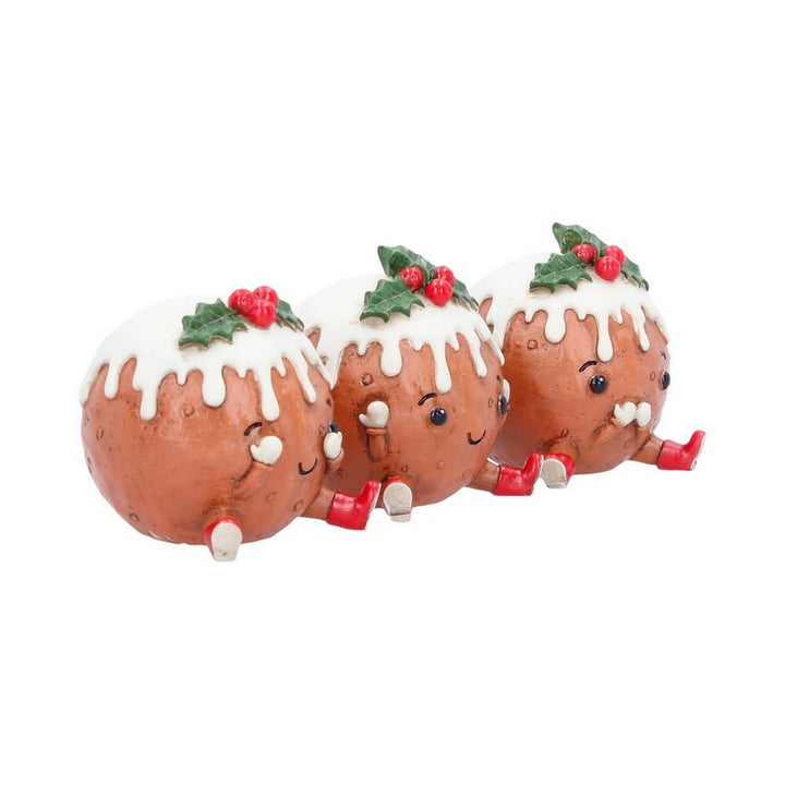Three Wise Christmas Puddings 6cm B7517B26