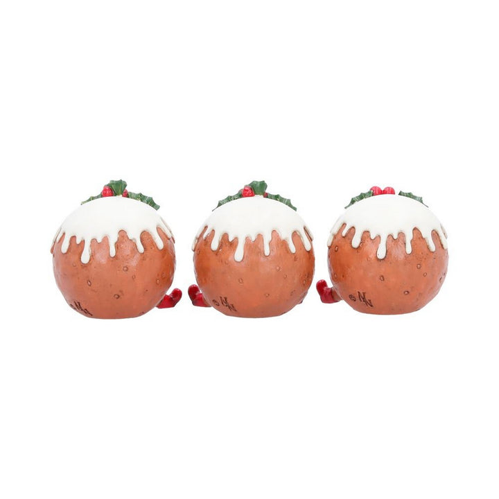 Three Wise Christmas Puddings 6cm B7517B26