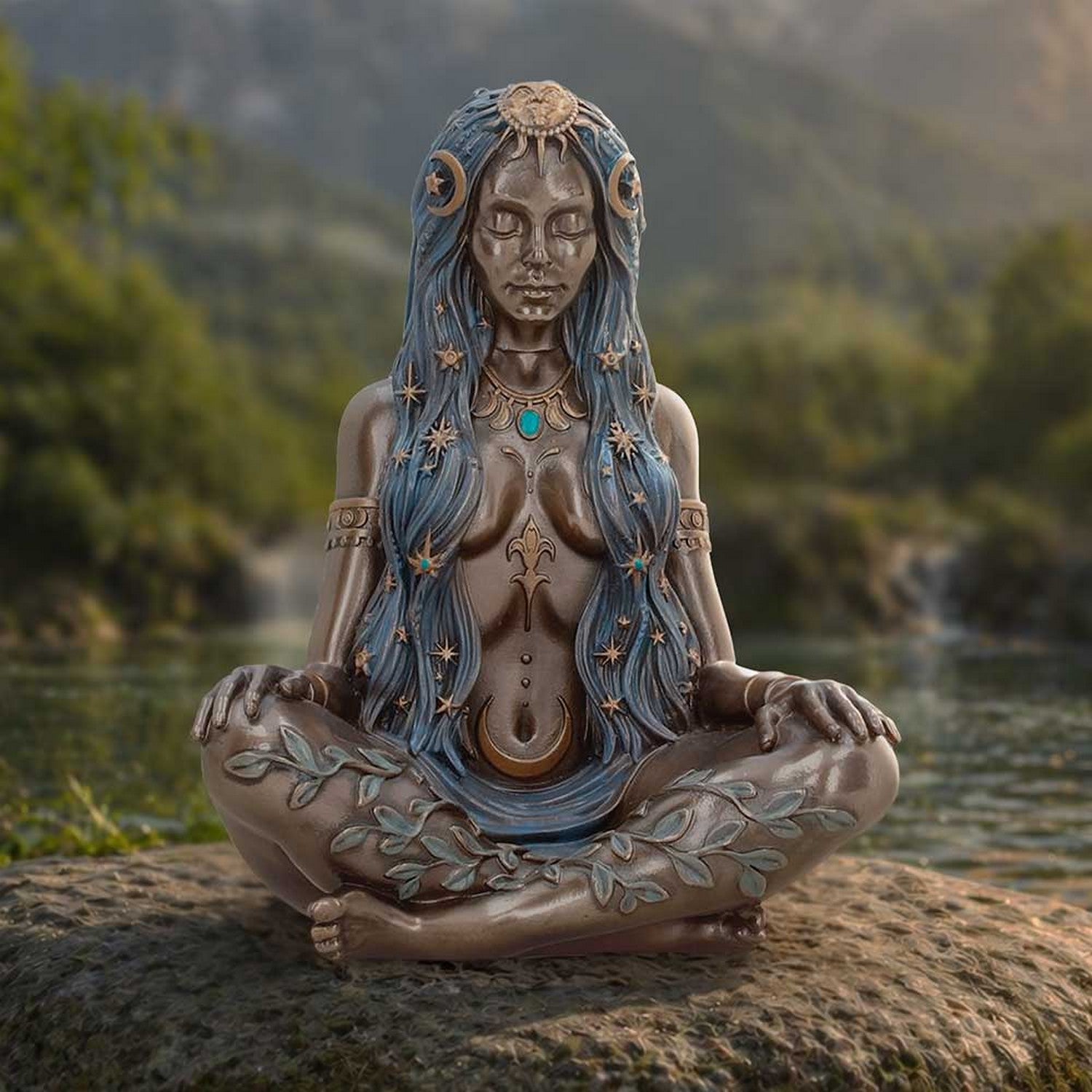 Celestial Goddess Art Bronze Figurine 17cm B7522B26