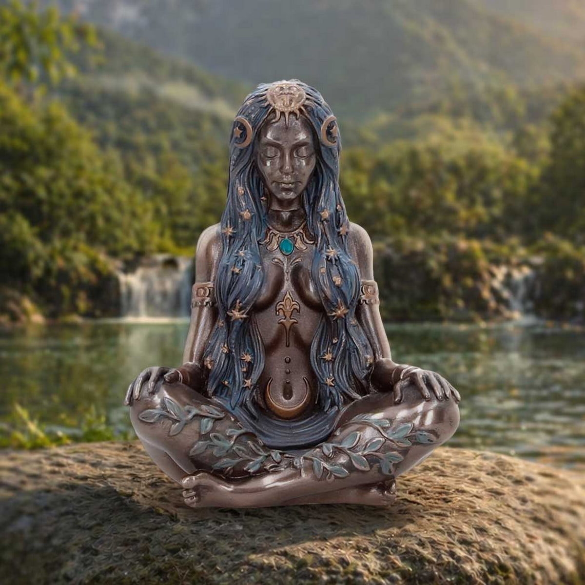 Celestial Goddess Mini Bronze Figurine 8.3cm B7523B26