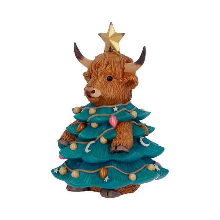 Winter Highland Cow Christmas Tree 13.5cm B7651B26