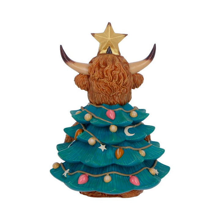 Winter Highland Cow Christmas Tree 13.5cm B7651B26