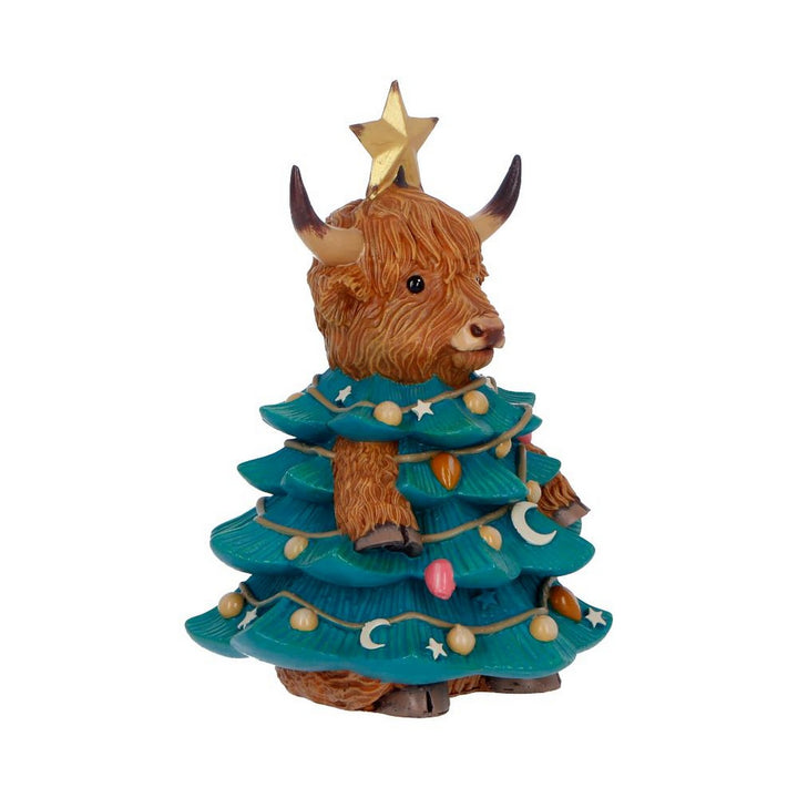 Winter Highland Cow Christmas Tree 13.5cm B7651B26