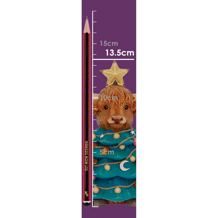 Winter Highland Cow Christmas Tree 13.5cm B7651B26