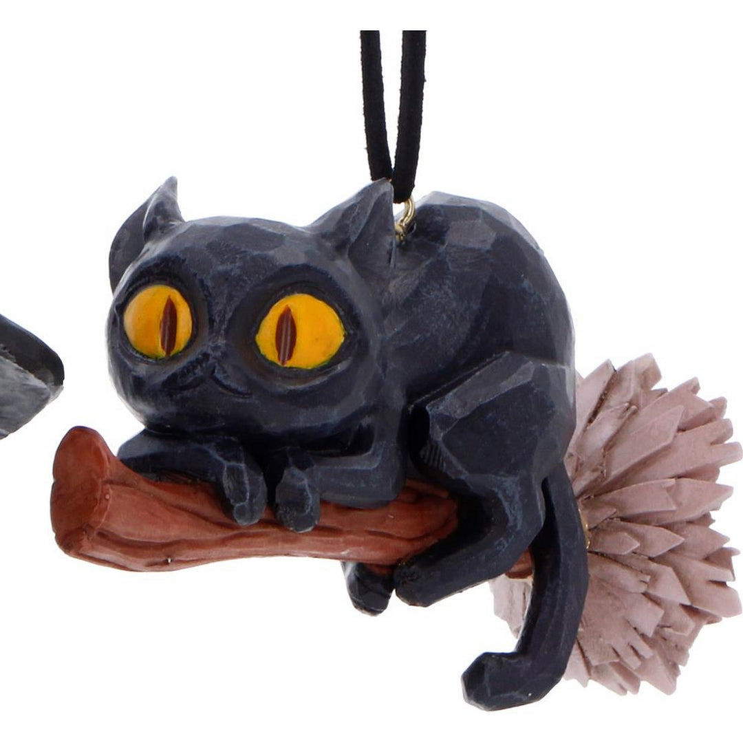 Curse and Claw Halloween Cats Hanging Ornaments (Set of 2) 7cm B7654B26