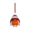 Winter Robin Bobble Hat Hanging Ornament 7.3cm B7670B26