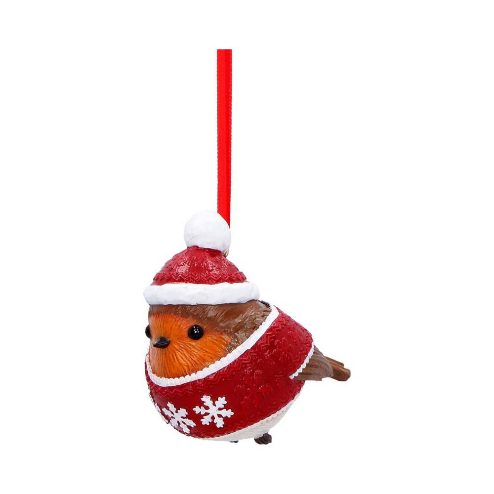 Winter Robin Jumper Hanging Ornament 7cm B7671B26
