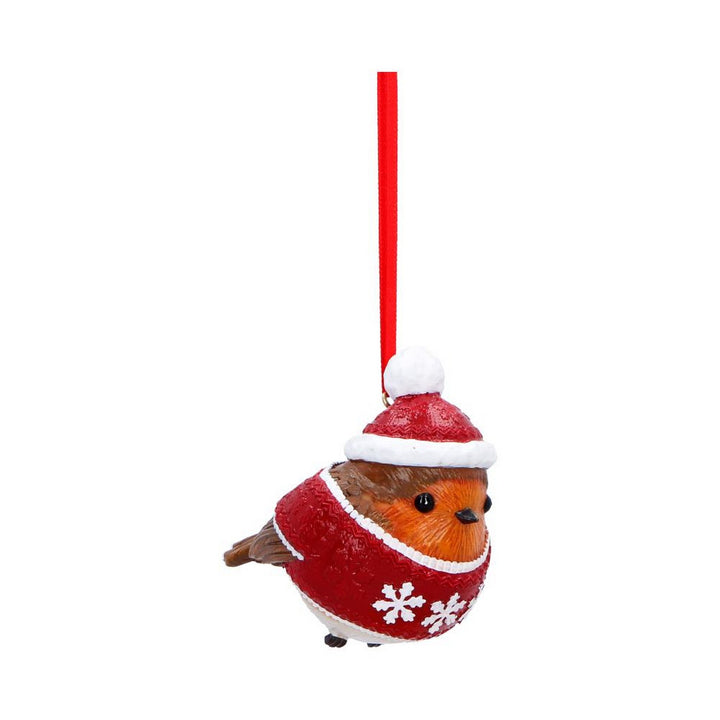 Winter Robin Jumper Hanging Ornament 7cm B7671B26