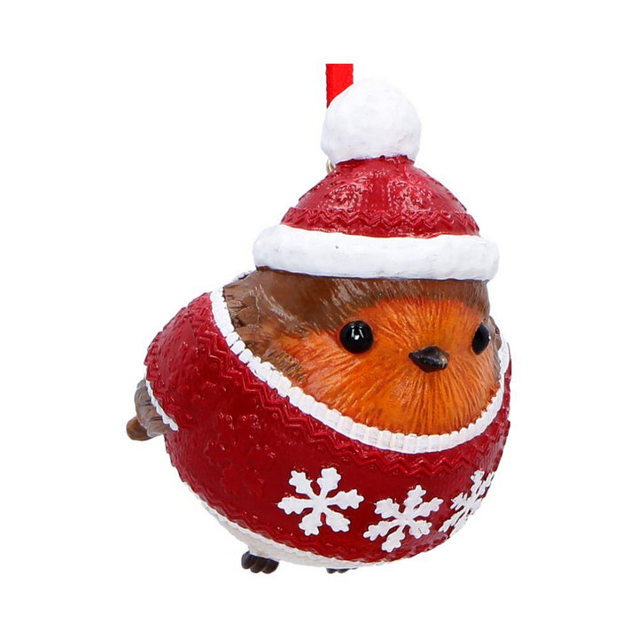 Winter Robin Jumper Hanging Ornament 7cm B7671B26