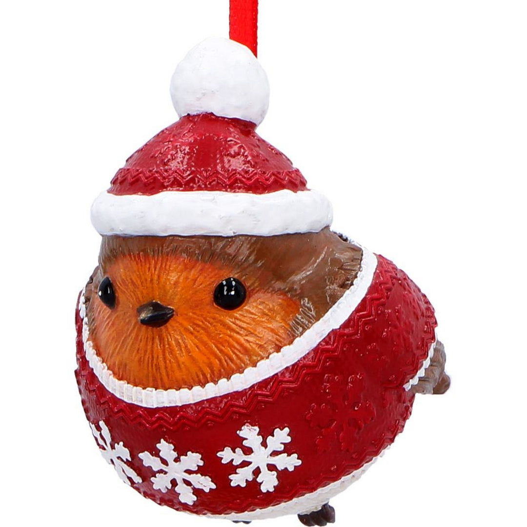 Winter Robin Jumper Hanging Ornament 7cm B7671B26