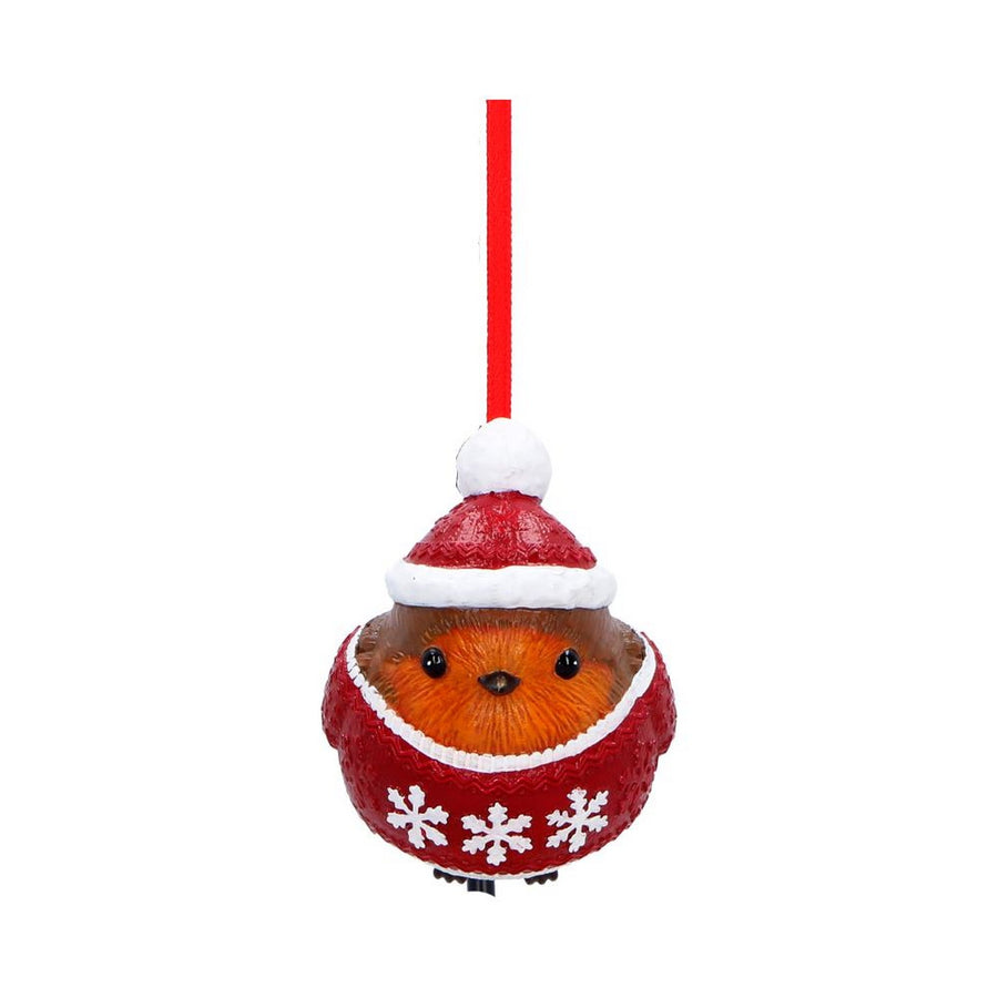 Winter Robin Jumper Hanging Ornament 7cm B7671B26