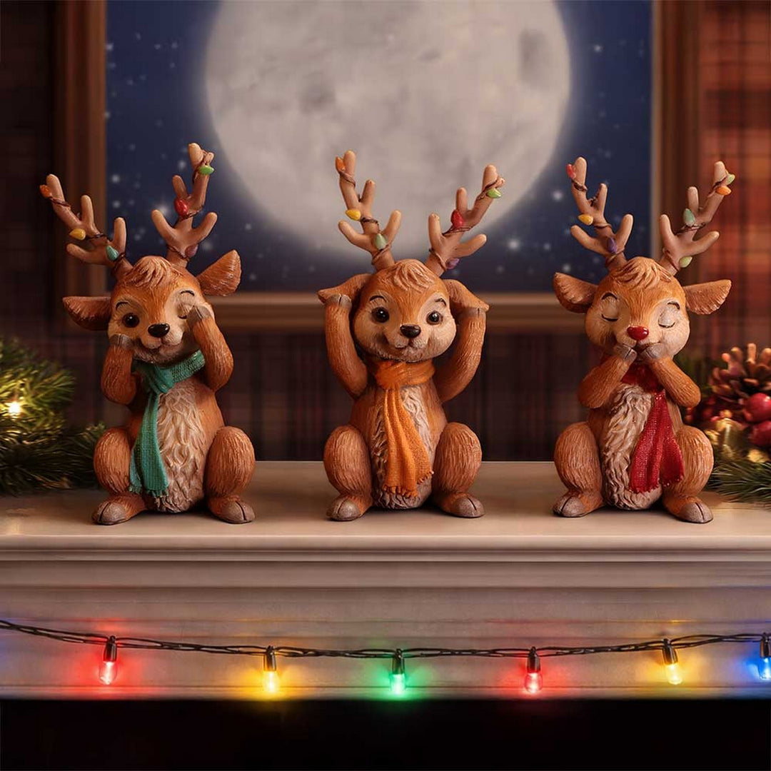 Three Wise Reindeer 10.8cm B7672B26
