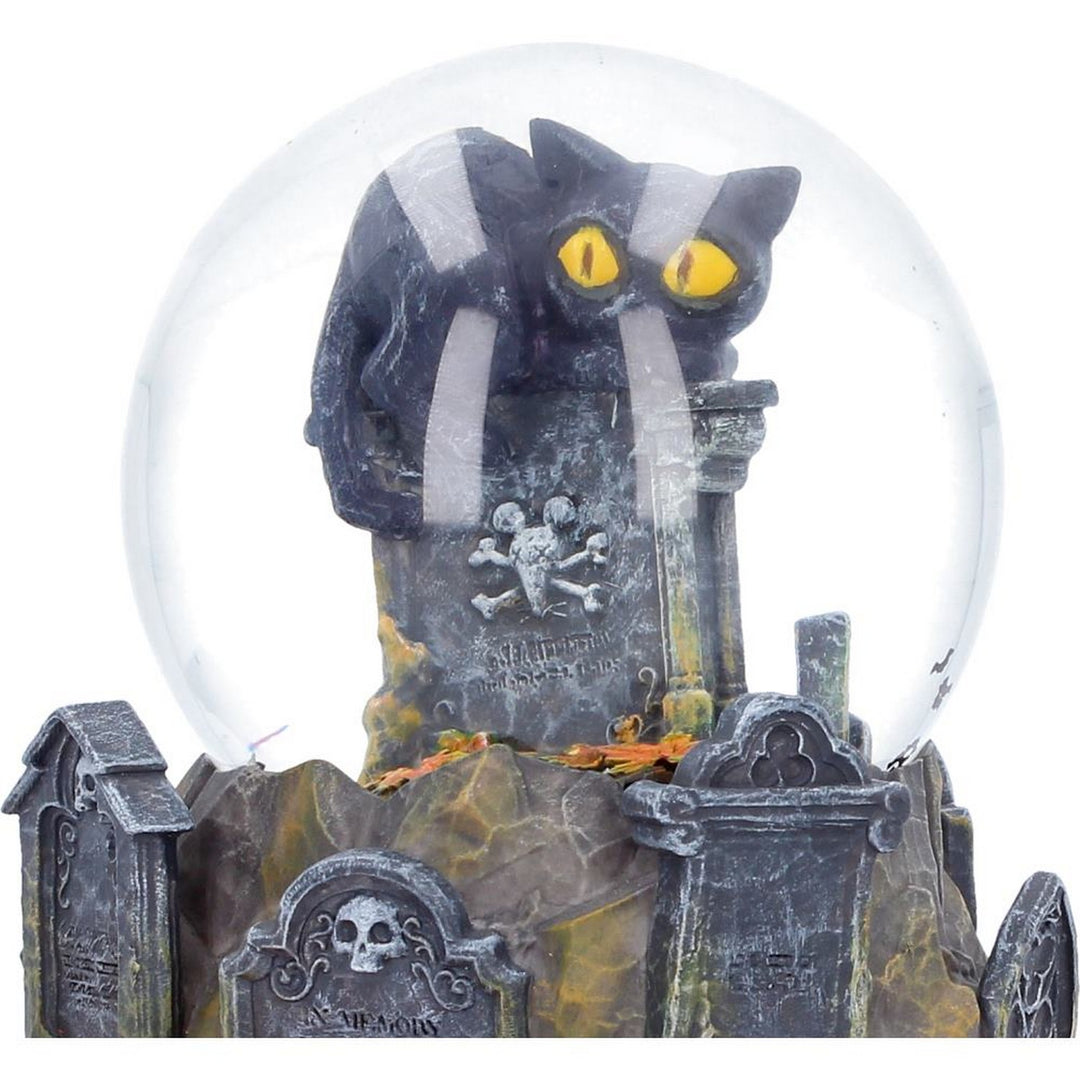 Pumpkin Patch Halloween Cat Snow Globe 15.4cm B7673B26