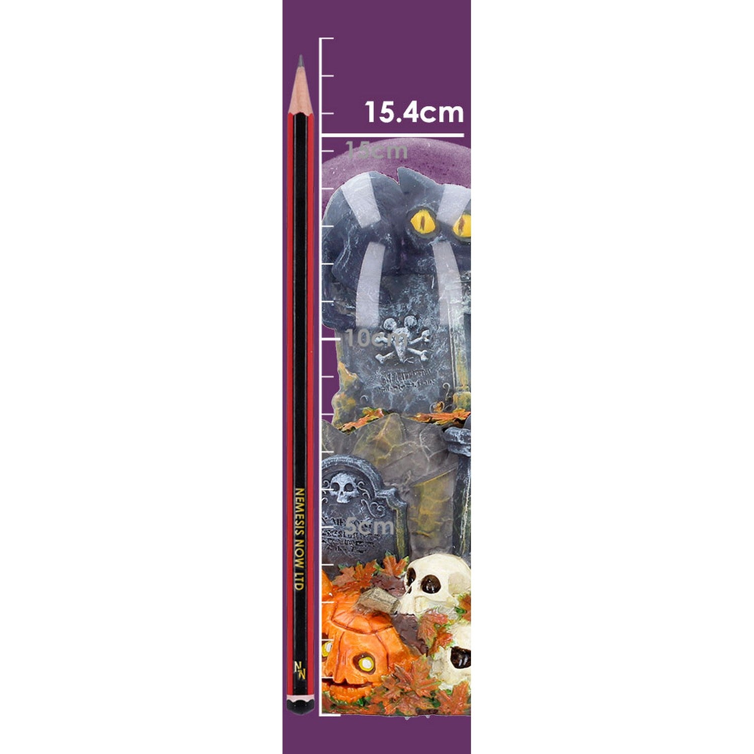 Pumpkin Patch Halloween Cat Snow Globe 15.4cm B7673B26
