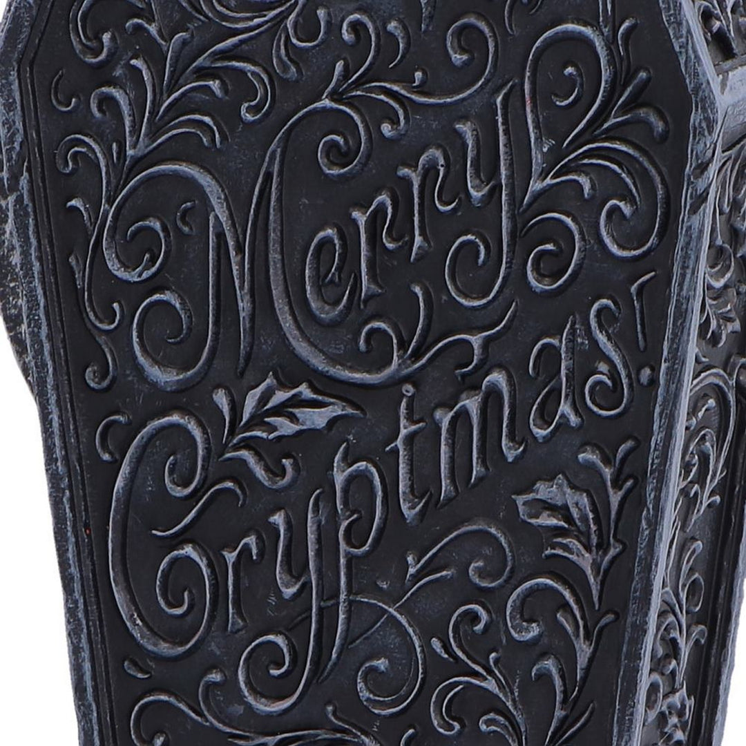 Merry Cryptmas Christmas Reaper Coffin Figurine 17.5cm B7718B26