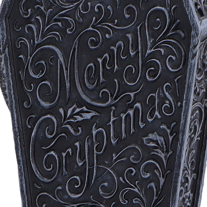 Merry Cryptmas Christmas Reaper Coffin Figurine 17.5cm B7718B26
