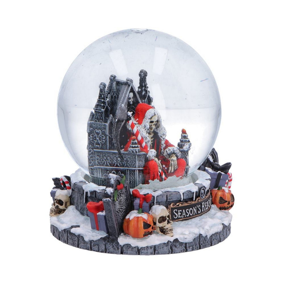 Season's Reapings Christmas Reaper Snow Globe 12.5cm B7719B26
