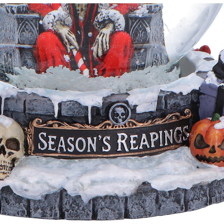 Season's Reapings Christmas Reaper Snow Globe 12.5cm B7719B26