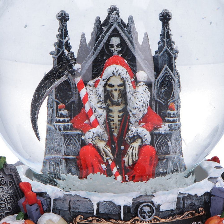 Season's Reapings Christmas Reaper Snow Globe 12.5cm B7719B26