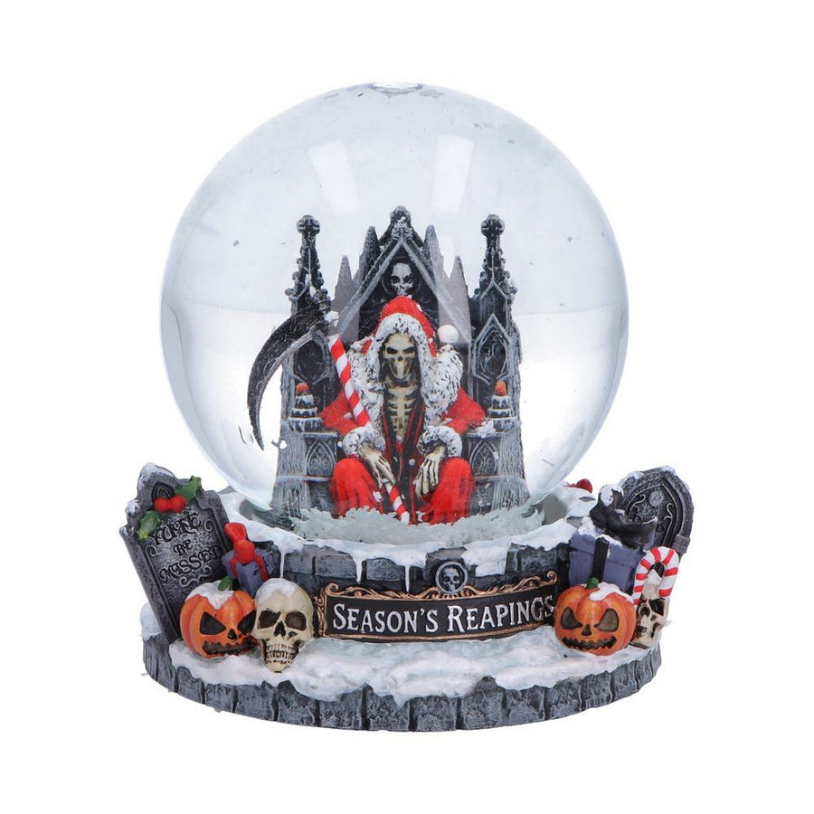 Season's Reapings Christmas Reaper Snow Globe 12.5cm B7719B26