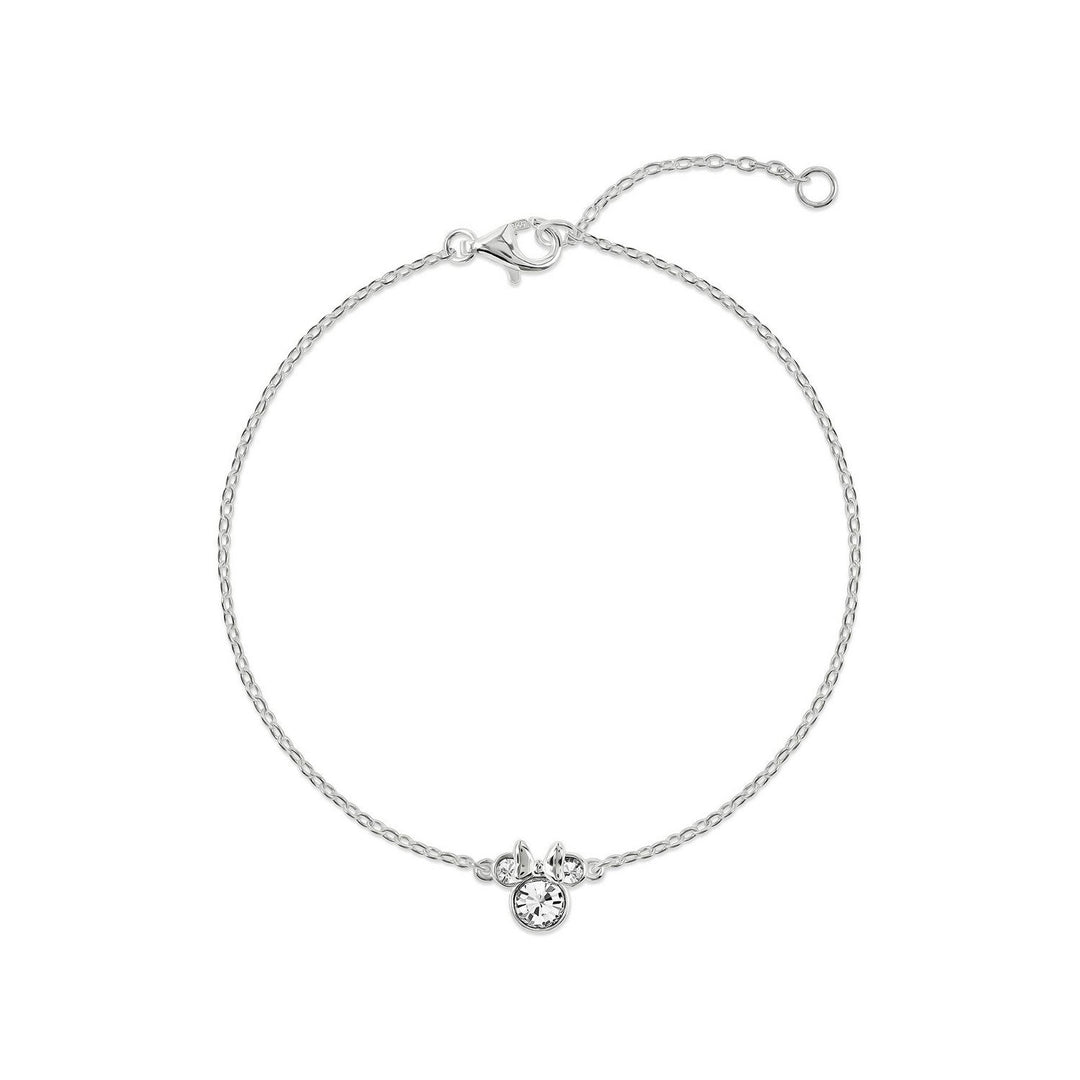Disney Mickey & Minnie 925 6.75+1" Mouse April Birthstone Bracelet B902594SAPRL-67.PH