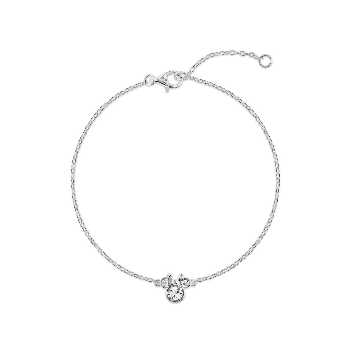 Disney Mickey & Minnie 925 6.75+1" Mouse April Birthstone Bracelet B902594SAPRL-67.PH