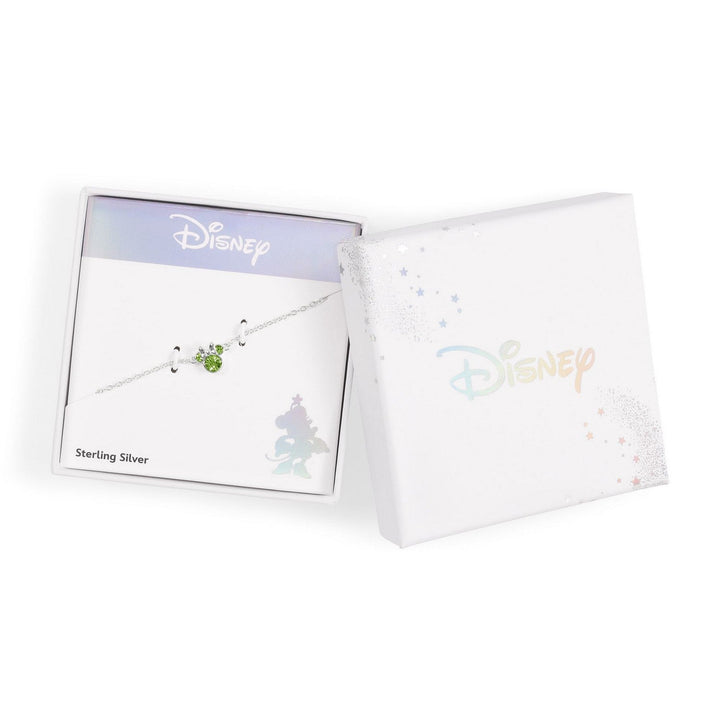 Disney Mickey & Minnie 925 6.75+1" Mouse August Birthstone Bracelet B902594SAUGL-67.PH