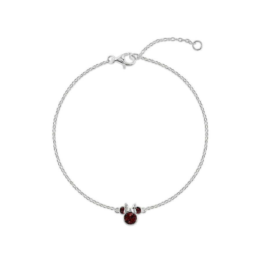 Disney Mickey & Minnie Mouse January Birthstone Bracelet B902594SJANL-67 PH