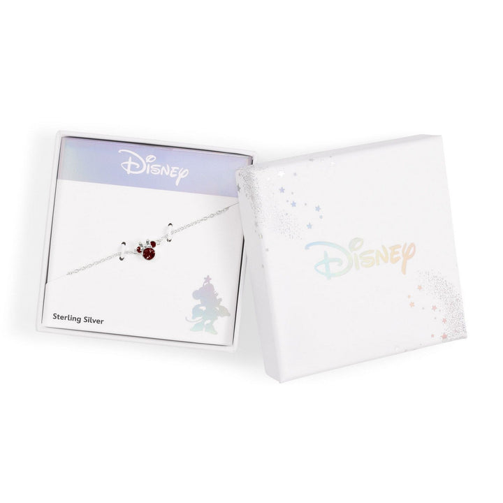 Disney Mickey & Minnie 925 6.75+1" Mouse January Birthstone Bracelet B902594SJANL-67.PH