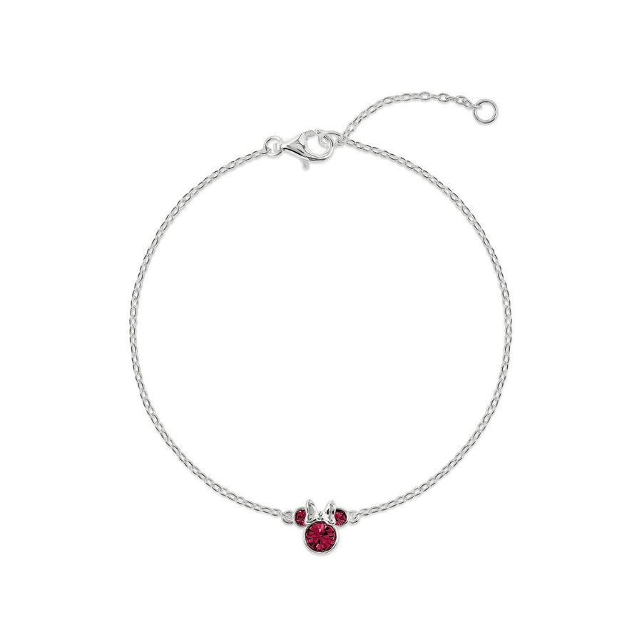 Disney Mickey & Minnie Mouse July Birthstone Bracelet B902594SJUYL-67 PH