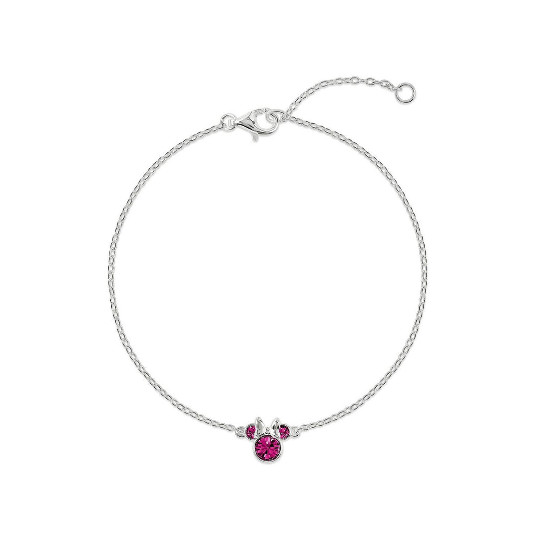 Disney Mickey & Minnie 925 6.75+1" Mouse October Birthstone Bracelet B902594SOCTL-67.PH