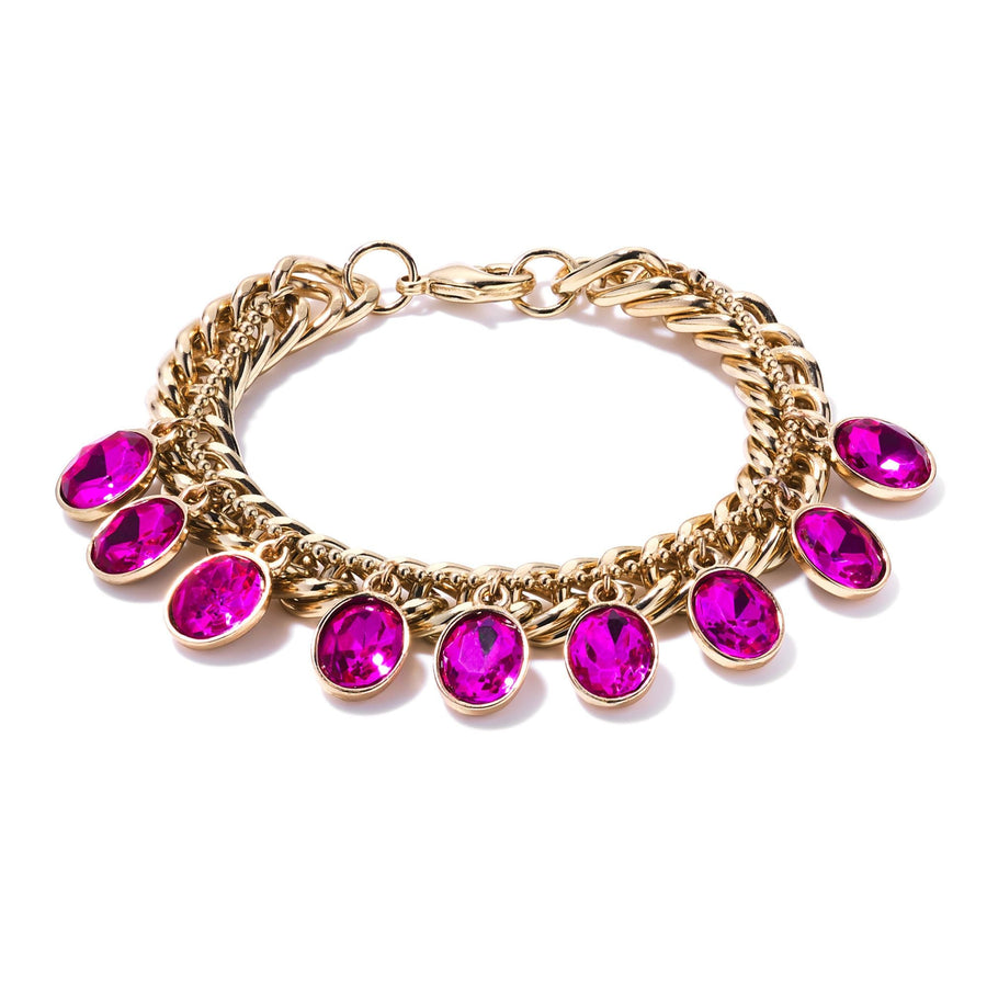 Gold Plated Pink Paradise Bracelet