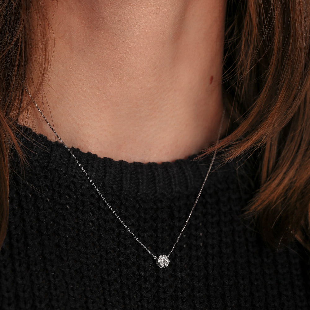 Yvette | 9ct White Gold 0.25ct tw Lab Grown Diamond Necklace