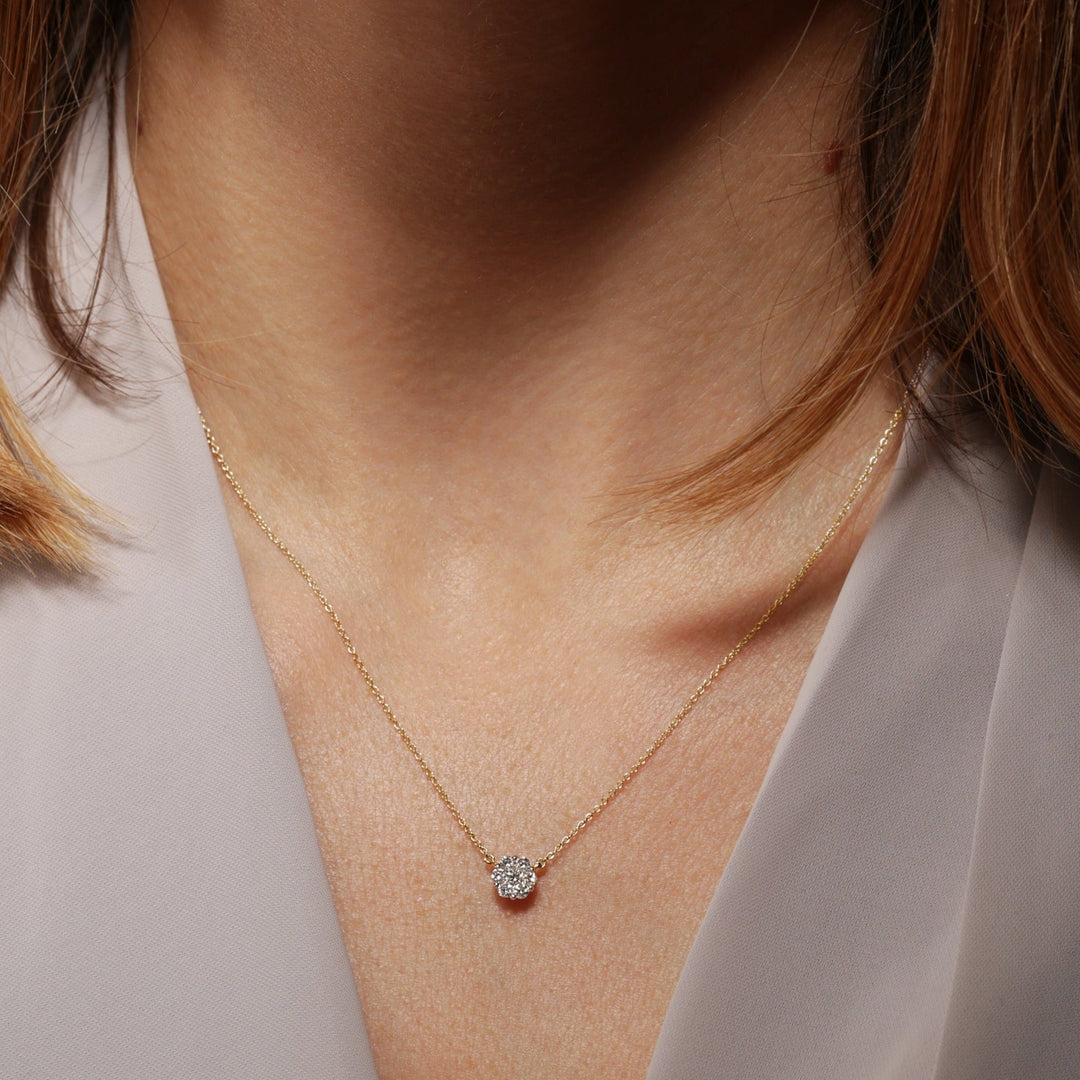 Yvette | 9ct Yellow Gold 0.25ct tw Lab Grown Diamond Necklace
