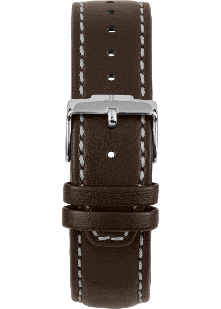 Eco Power Solar Chronograph Wood Dark Brown Vegan Strap Men's Watch