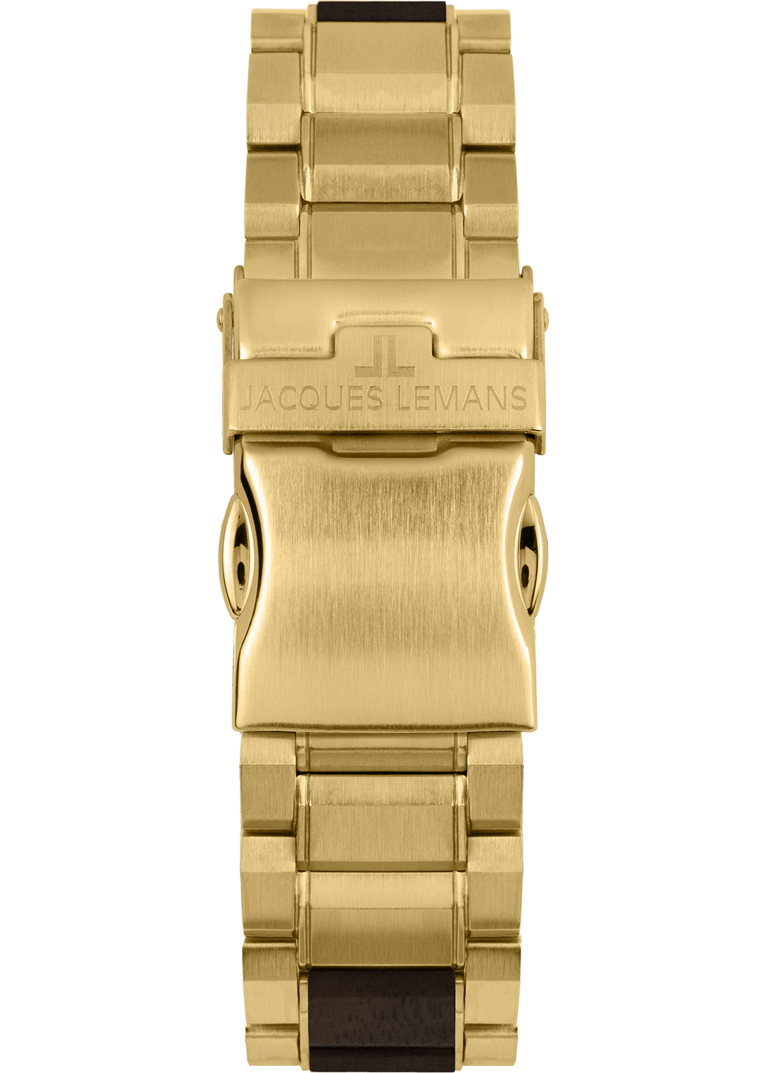 Eco Power Solar Wood Chronograph Gold Plated Vegan Men's Bracelet Watch