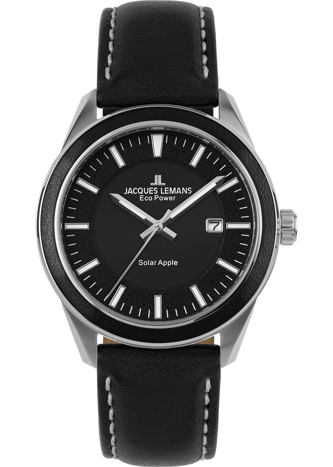 Eco Power Solar Black Vegan Strap Men's Watch