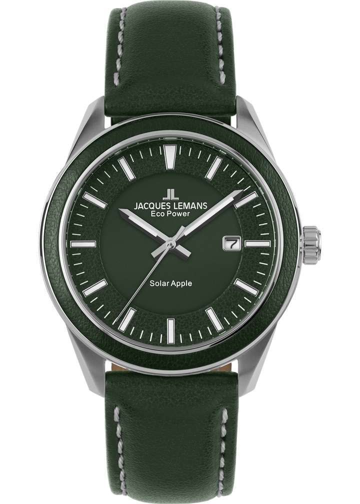 Eco Power Solar Green Vegan Strap Men's Watch