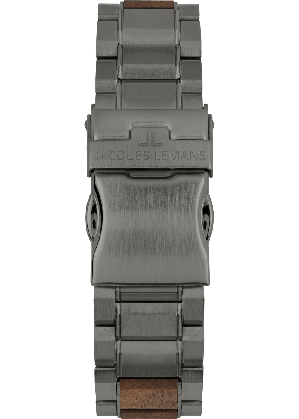 Eco Power Solar Wood Stainless Steel Grey Men's Bracelet Watch