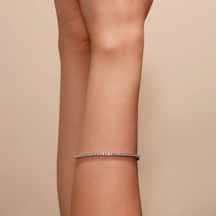 Penelope | 9ct White Gold 3ct tw Lab Grown Diamond Bracelet-1