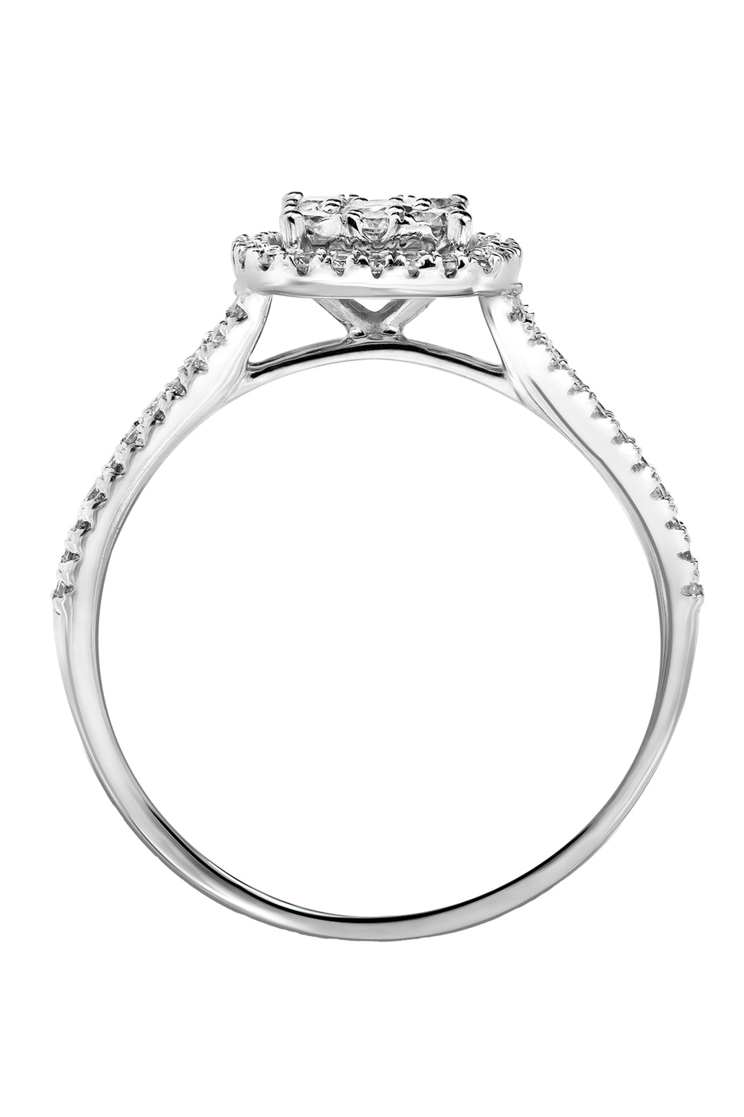 Gemma | 9ct White Gold 0.52ct tw Lab Grown Diamond Cluster Halo Ring-4