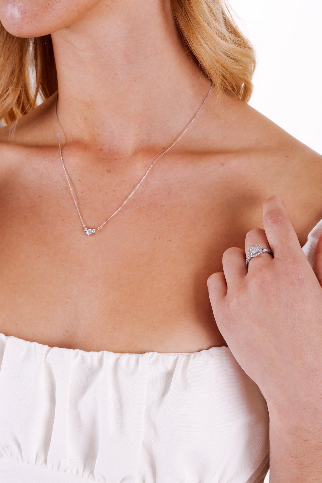 Gemma | 9ct White Gold 0.52ct tw Lab Grown Diamond Cluster Halo Ring