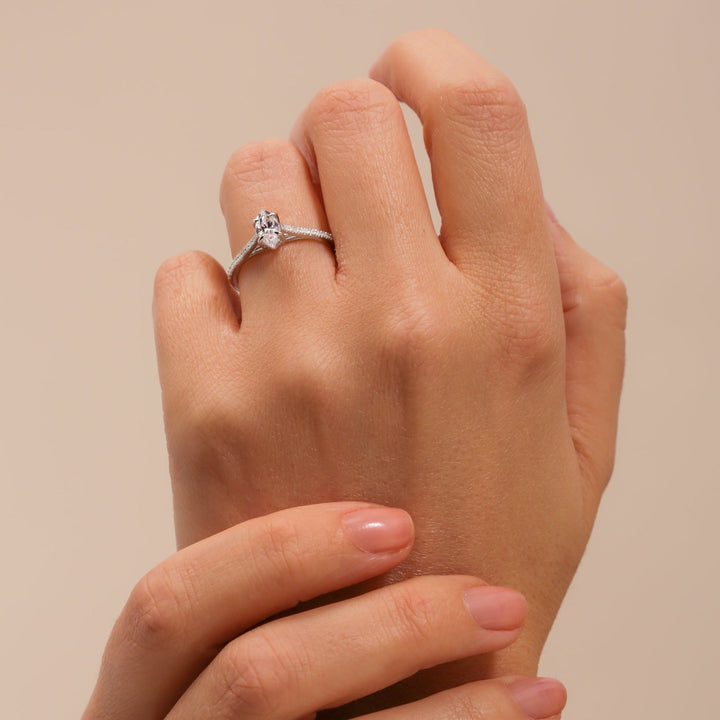 Emily | 9ct White Gold 0.75ct tw Marquise Lab Grown Diamond Ring