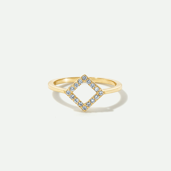 9ct Gold Lab Grown Diamond Stacking Ring