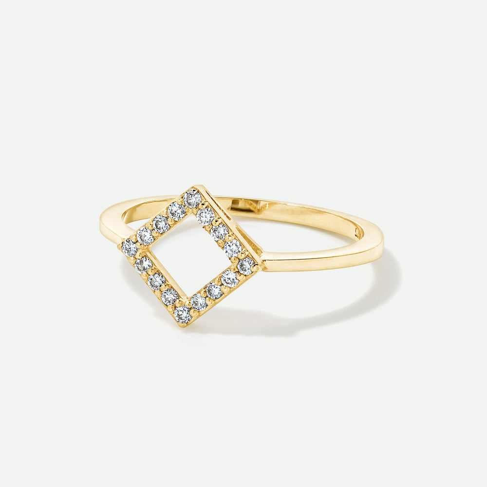 9ct Gold Lab Grown Diamond Stacking Ring