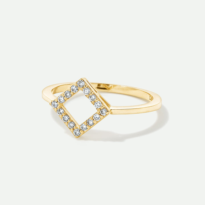 9ct Gold Lab Grown Diamond Stacking Ring