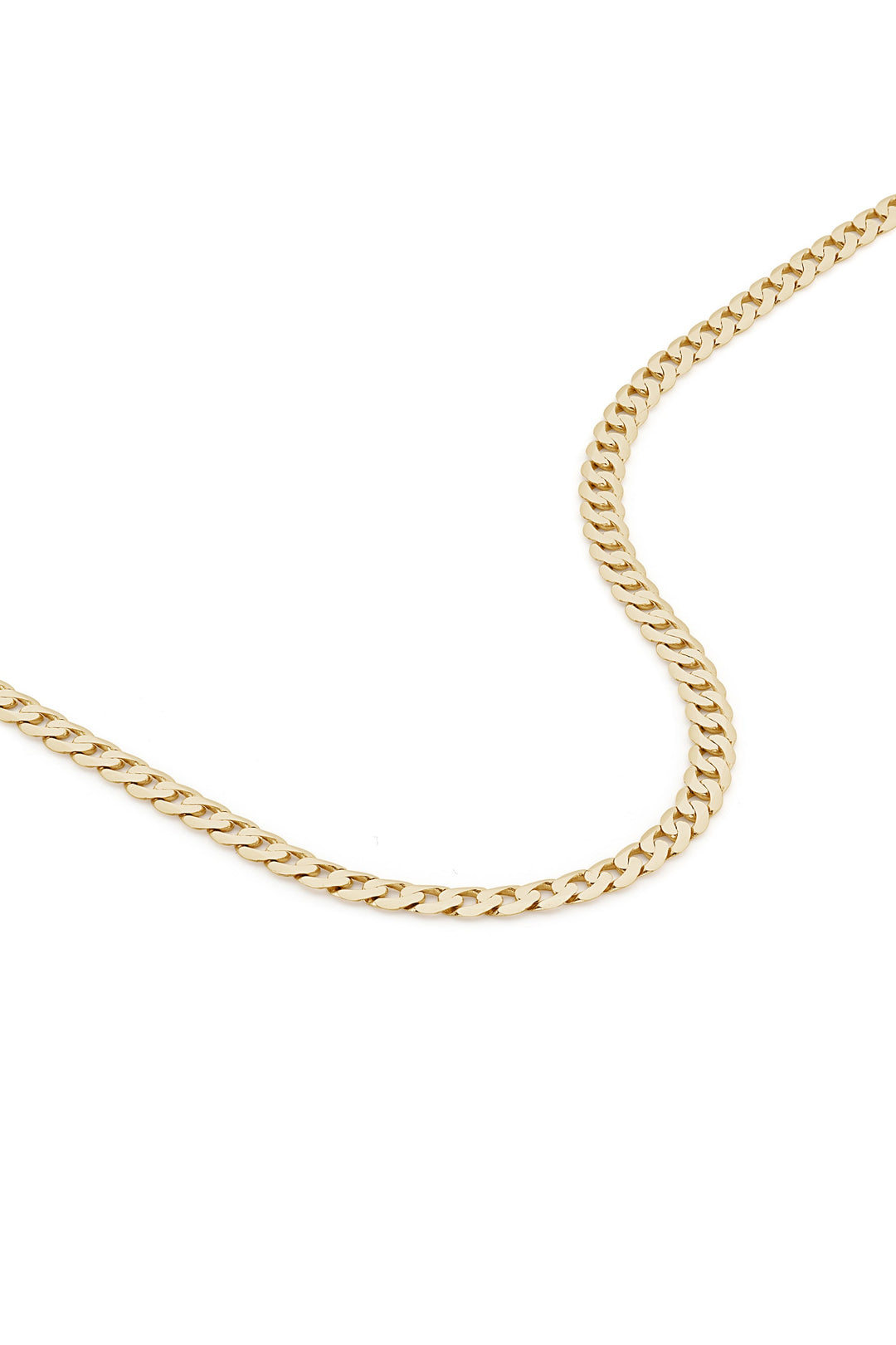 9ct Yellow Gold Solid Curb Chain Necklace (3.75mm) 18 inch-0