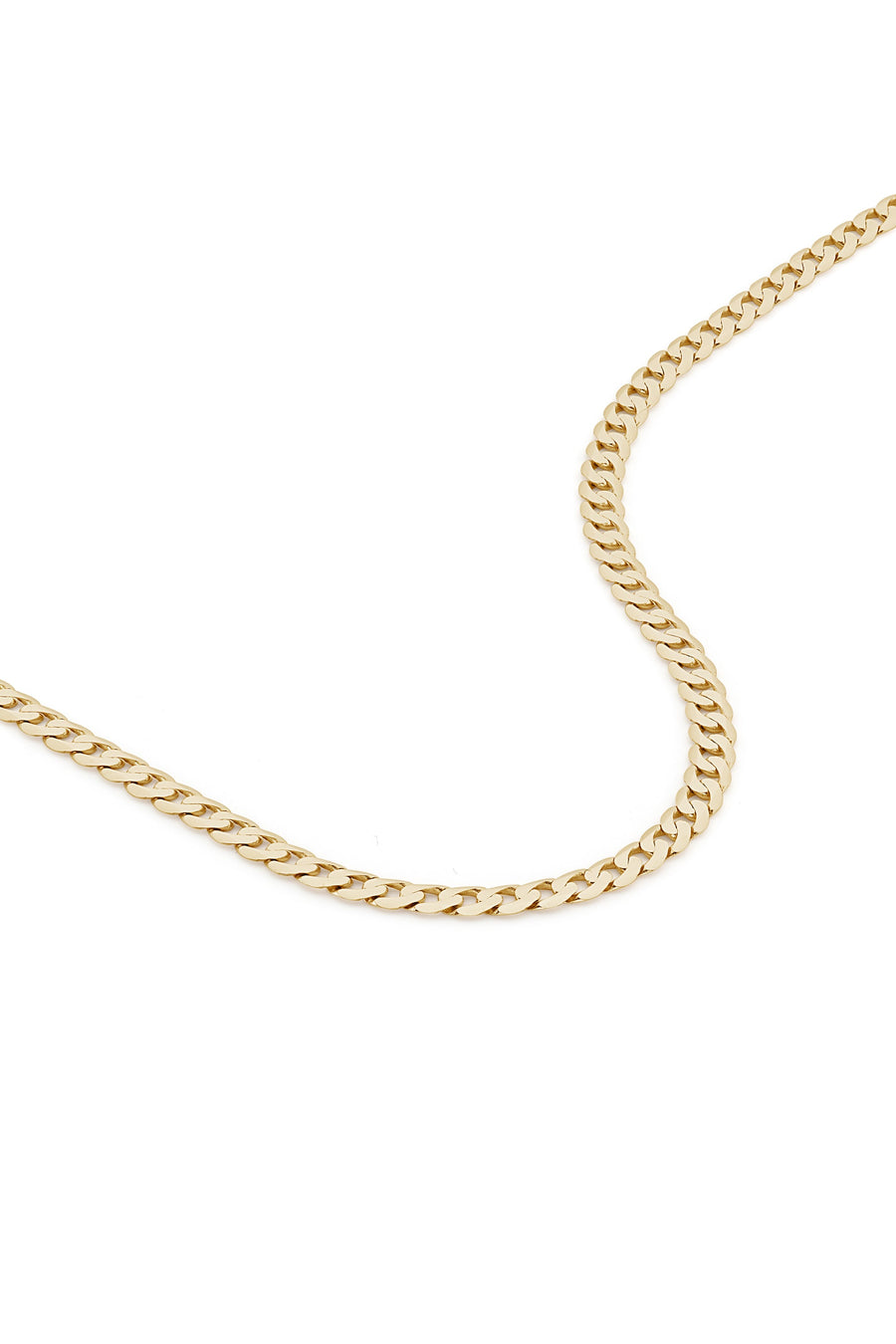 9ct Yellow Gold Solid Curb Chain Necklace (3.75mm) 18 inch-0