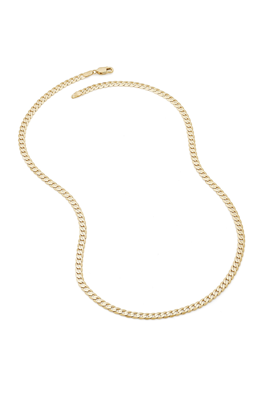 9ct Yellow Gold Solid Curb Chain Necklace (3.75mm) 18 inch-2